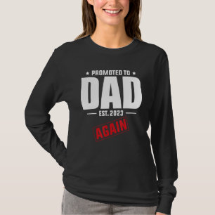 Camiseta Promovido a Papai Novamente 2023   Anúncio de Grav