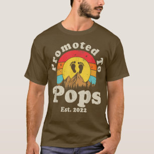 Camiseta Promovido a Pop no Est 2022 Homens Vintage Primeir