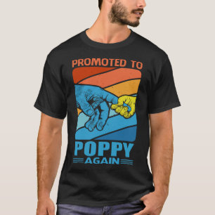 Camiseta Promovido A Pop Novamente Dia de os pais Vintage