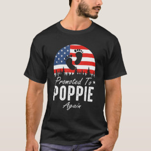 Camiseta Promovido A Poppie Novamente Dia de os pais De Ban