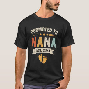 Camiseta Promovido À Retro Nana 2025 Em Breve Para Nana Est