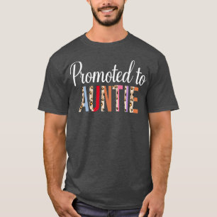 Camiseta Promovido À Tia De Anunciamento De Gravidez Leopar