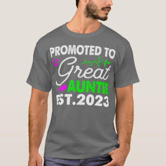 Camiseta Promovido À Tia Excelente Est 2023 Ba