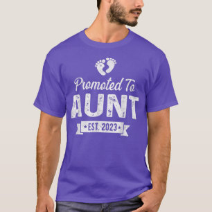 Camiseta Promovido a Tia no Leste de 2023 em breve para ser