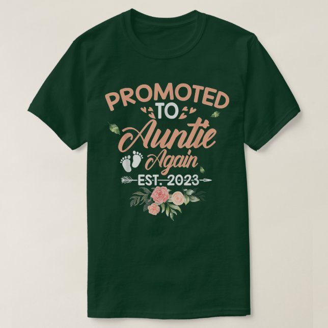 Camiseta Promovido A Tia Novamente (Frente do Design)