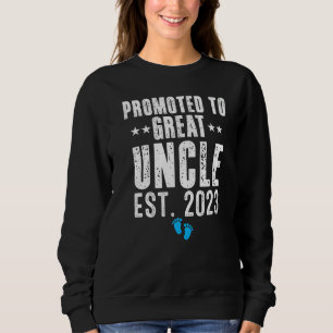 Camiseta Promovido a Tio Avô 2023 É um Menino Bebê Anno