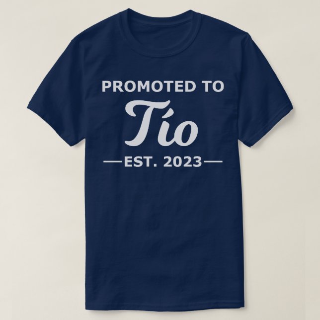 Camiseta Promovido A Tio Est 2023 (Frente do Design)