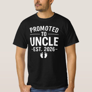Camiseta Promovido a Tio Est. 2026   Novo Anúncio de Tio