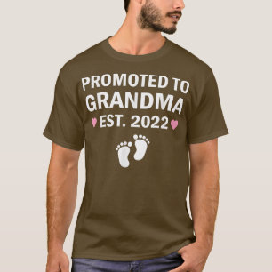 Camiseta Promovido à vovó 2022 Gravidez Engraçada da Mãe