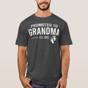 Camiseta Promovido à vovó 2022 Primeira Vovó Nova