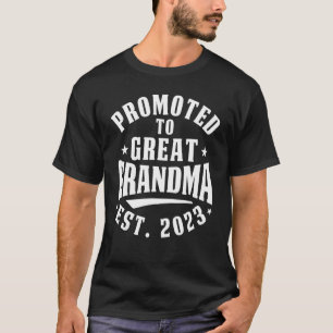 Camiseta Promovido À Vovó Excelente 2023 1rua Horário Gran