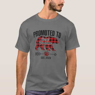 Camiseta Promovido à vovó Excelente 2023 - Xadrez Vermelh