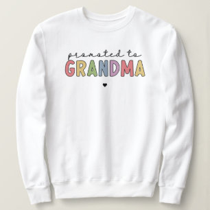 Camiseta Promovido à vovó nova vovó para ser presente