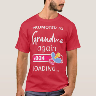 Camiseta Promovido À Vovó Novamente Em 2024 Carregando I