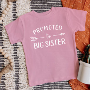 Camiseta Promovido ao Anúncio de Gravidez da Irmã Maior