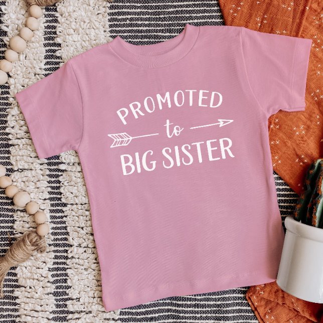 Camiseta Promovido ao Anúncio de Gravidez da Irmã Maior (Criador carregado)