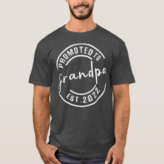 Camiseta Promovido ao Avô 2022 Anunciar Gravidez
