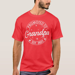 Camiseta Promovido Ao Avô 2023 Em Breve Para Ser Avô Pregna