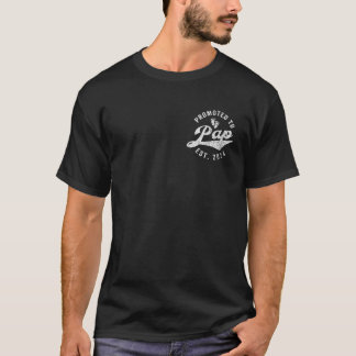 Camiseta Promovido Ao Avô Da Primeira Vez Do Pap Do Ano 202