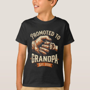 Camiseta Promovido ao avô est 2026 soco no punho bebê