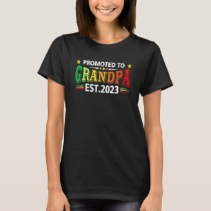 Camiseta Promovido Ao Avô No Est 2023 Avô Bebê Anno