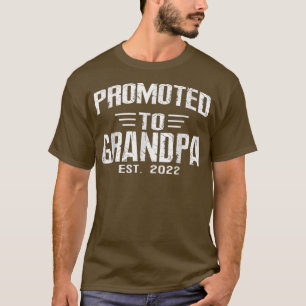 Camiseta Promovido Ao Avô No Leste De 2022 Em Breve Para Se