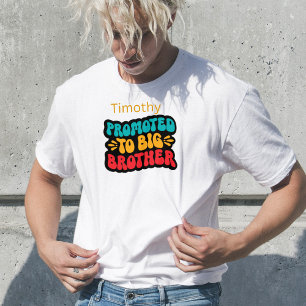 Camiseta Promovido ao Big Brother. Nome editável