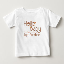 Camiseta Promovido ao Big Brother Olá Bebê Retro