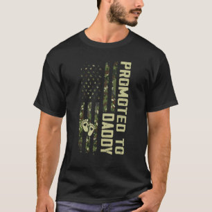 Camiseta Promovido Ao Dia de os pais 3 Da Primeira Vez Do P