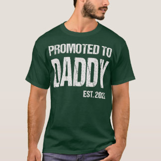 Camiseta Promovido Ao Dia de os pais Da Primeira Vez Do Pai