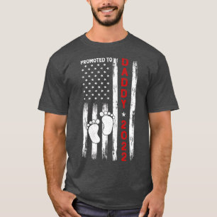 Camiseta Promovido Ao Dia de os pais Da Primeira Vez Do Pai