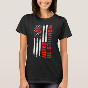 Camiseta Promovido Ao Dia de os pais Da Primeira Vez Do Pai