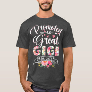 Camiseta Promovido ao Excelente Gigi Est 2023 Floral pela p
