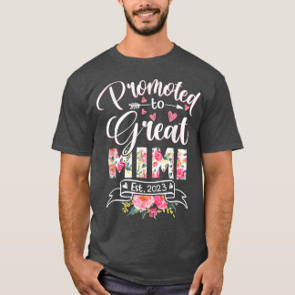 Camiseta Promovido ao Excelente Mimi Est 2023 Floral pela p