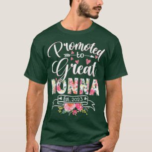 Camiseta Promovido ao Excelente Nonna Est 2023 Floral pela