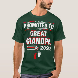 Camiseta Promovido ao Excelente Vovô no Est 2022 Homens pel