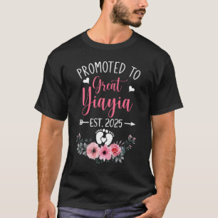 Camiseta Promovido Ao Excelente Yiayia Est 2025 Dia de as m