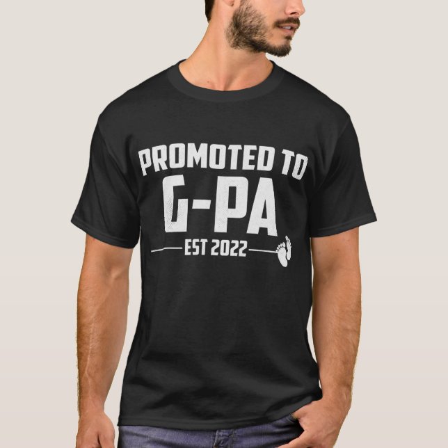 Camiseta Promovido Ao GPa 2022 Pela Primeira Vez Pais Novos (Frente)