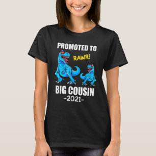 Camiseta Promovido Ao Grande Primo 2021 Dinossauros Homens