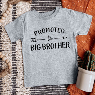Camiseta Promovido ao Irmão Grande Correspondendo Irmão Irm