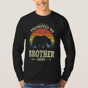 Camiseta Promovido Ao novo papai De Urso Irmão 2023