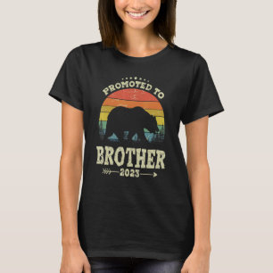 Camiseta Promovido Ao novo papai De Urso Irmão 2023
