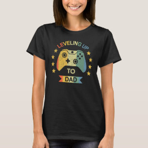 Camiseta Promovido Ao Novo papai Gamer De Vídeo Pai 2022 Fi