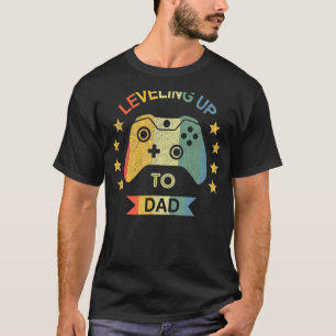 Camiseta Promovido Ao Novo papai Gamer De Vídeo Pai 2022 Fi
