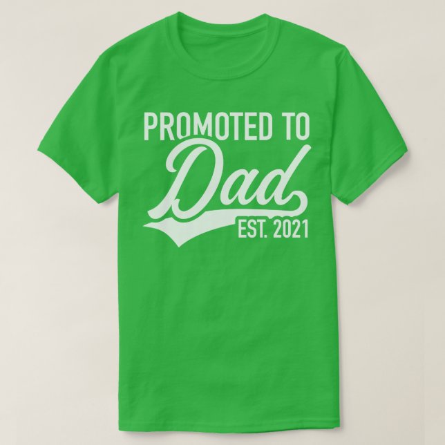 Camiseta Promovido ao pai 2021 (Frente do Design)