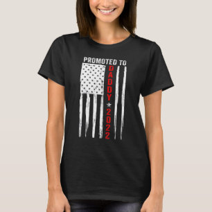 Camiseta Promovido Ao Pai 2022 Primeira Vez Dia Pai Novo D