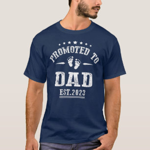 Camiseta Promovido ao Pai 2023 pela primeira vez pais novos