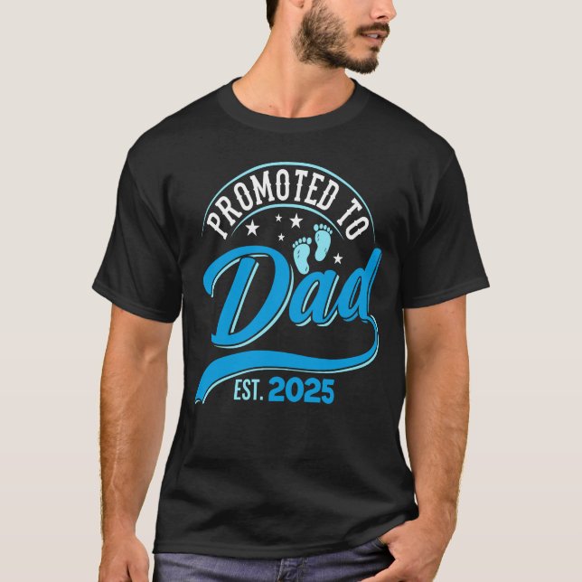 Camiseta Promovido Ao Pai 2025 Primeiro Pai (Frente)