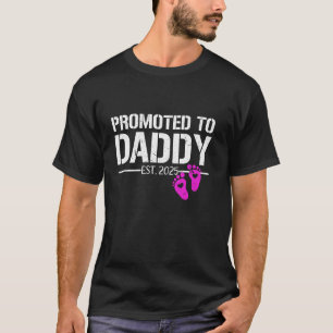 Camiseta Promovido Ao Pai De Uma Garota No Novo papai Do Es