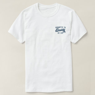 Camiseta Promovido Ao Pai EST. 2025 Engraçado Em Breve Para